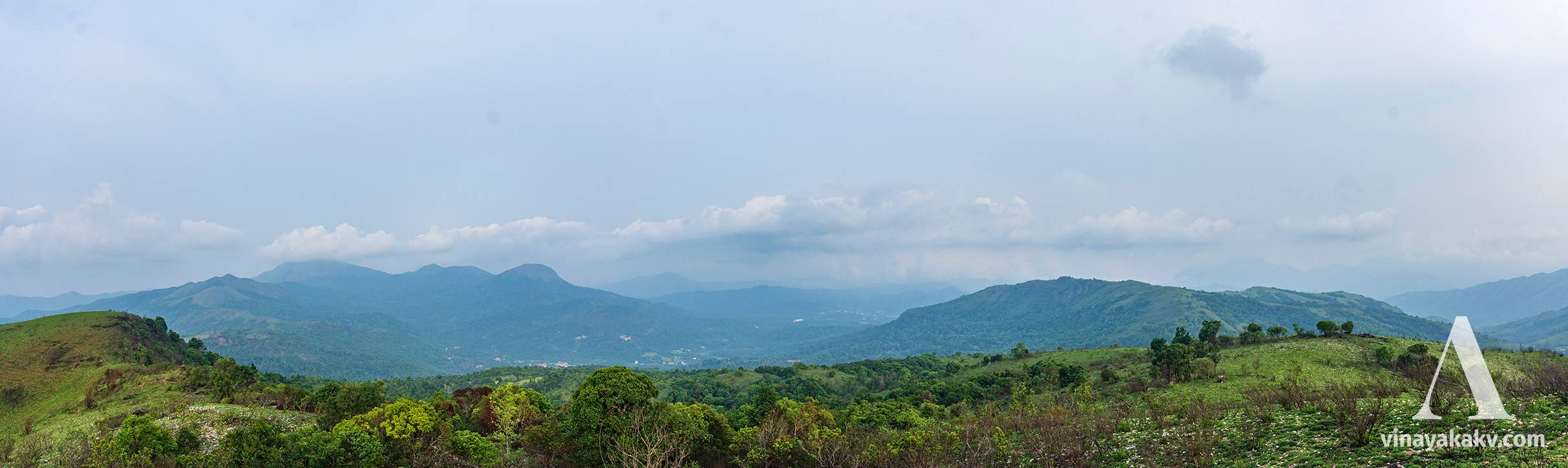 A summer day without rains. The haze is evident from the photo