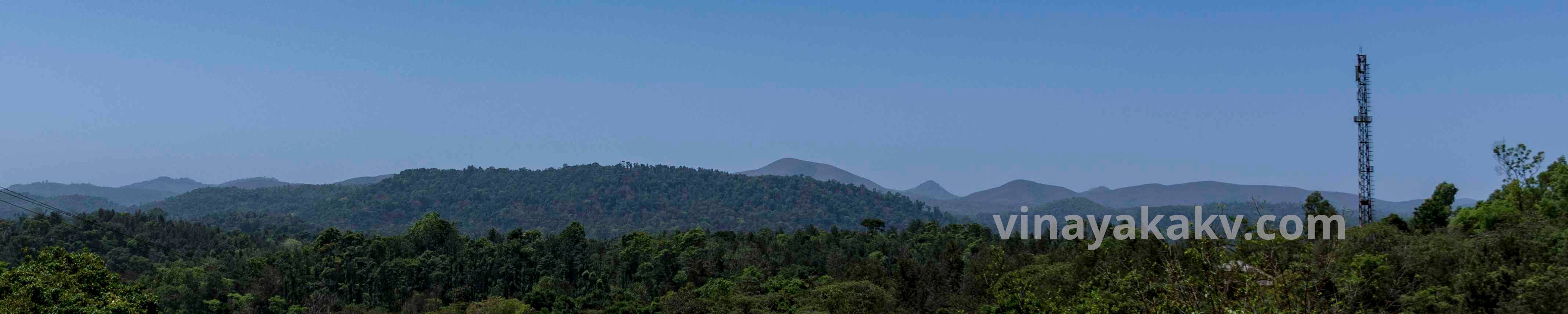 View of bordering westren ghats near Hānabāl̤u
