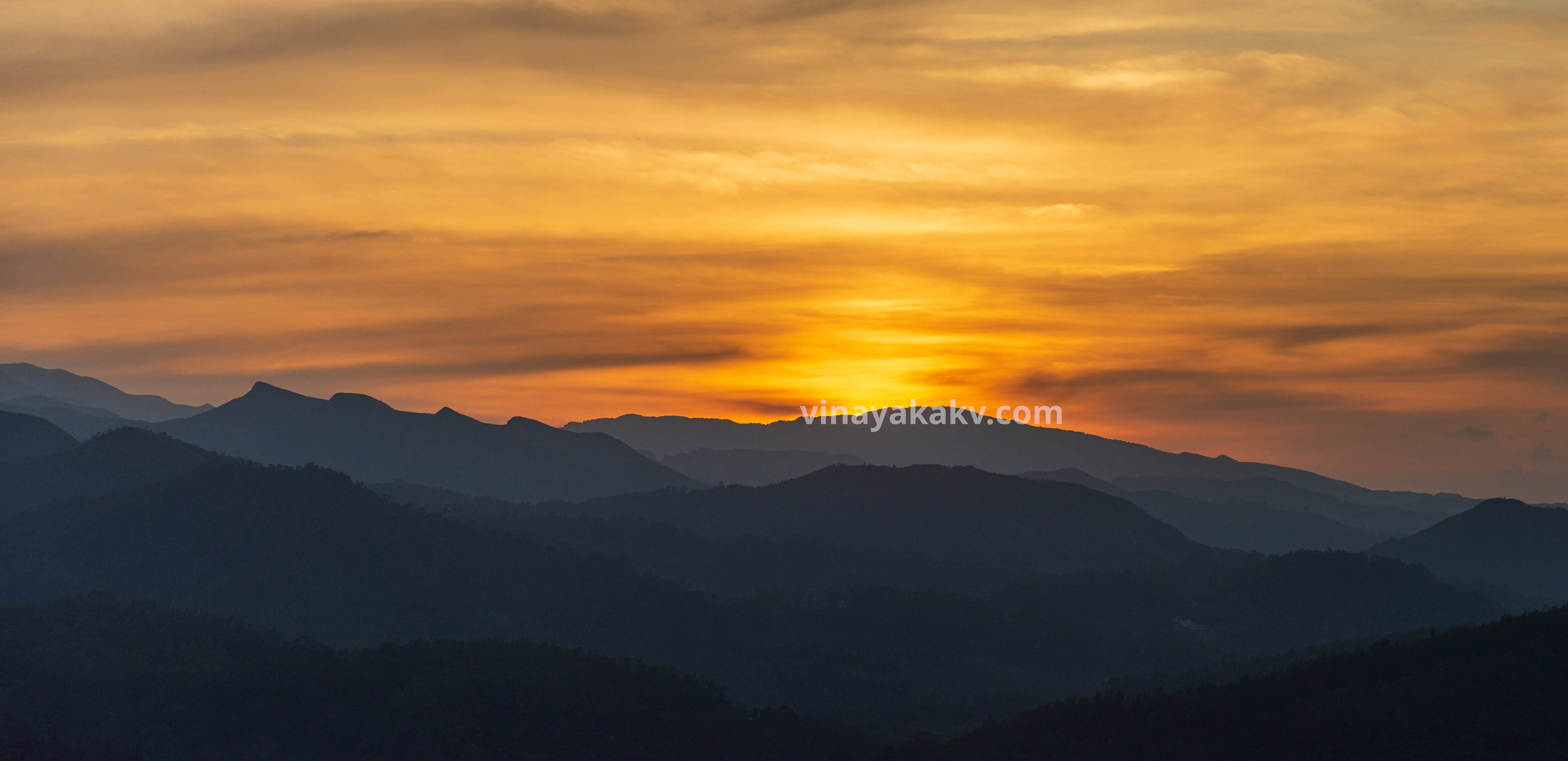 The Bhagavati Forest, viewed from the other side of the mountains.