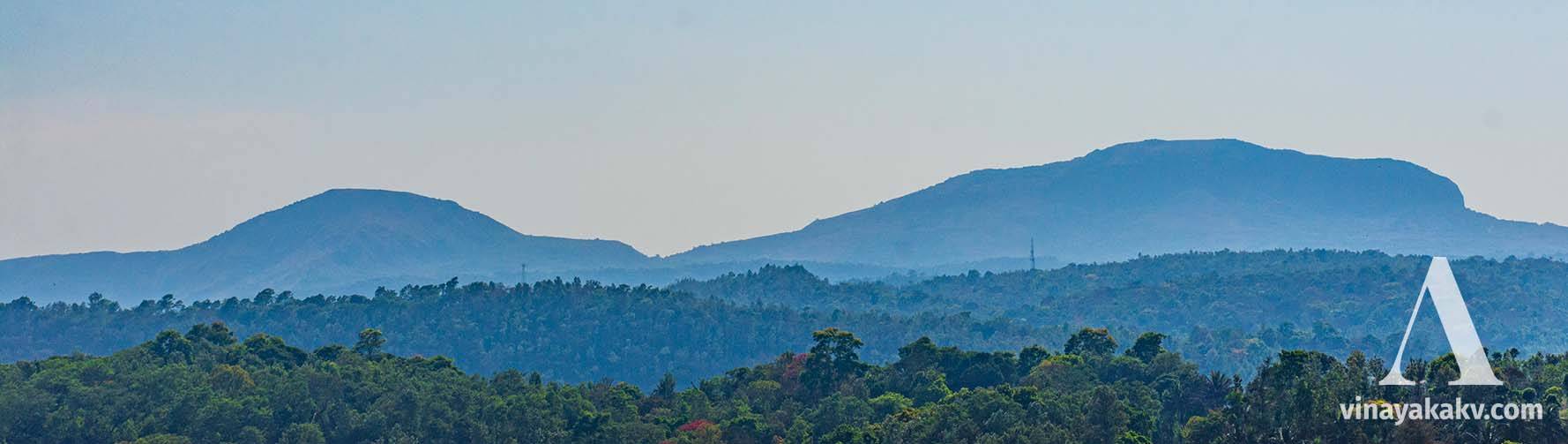 _Kotebetta_ with its cliff at right, as seen from _Somavarapete_.