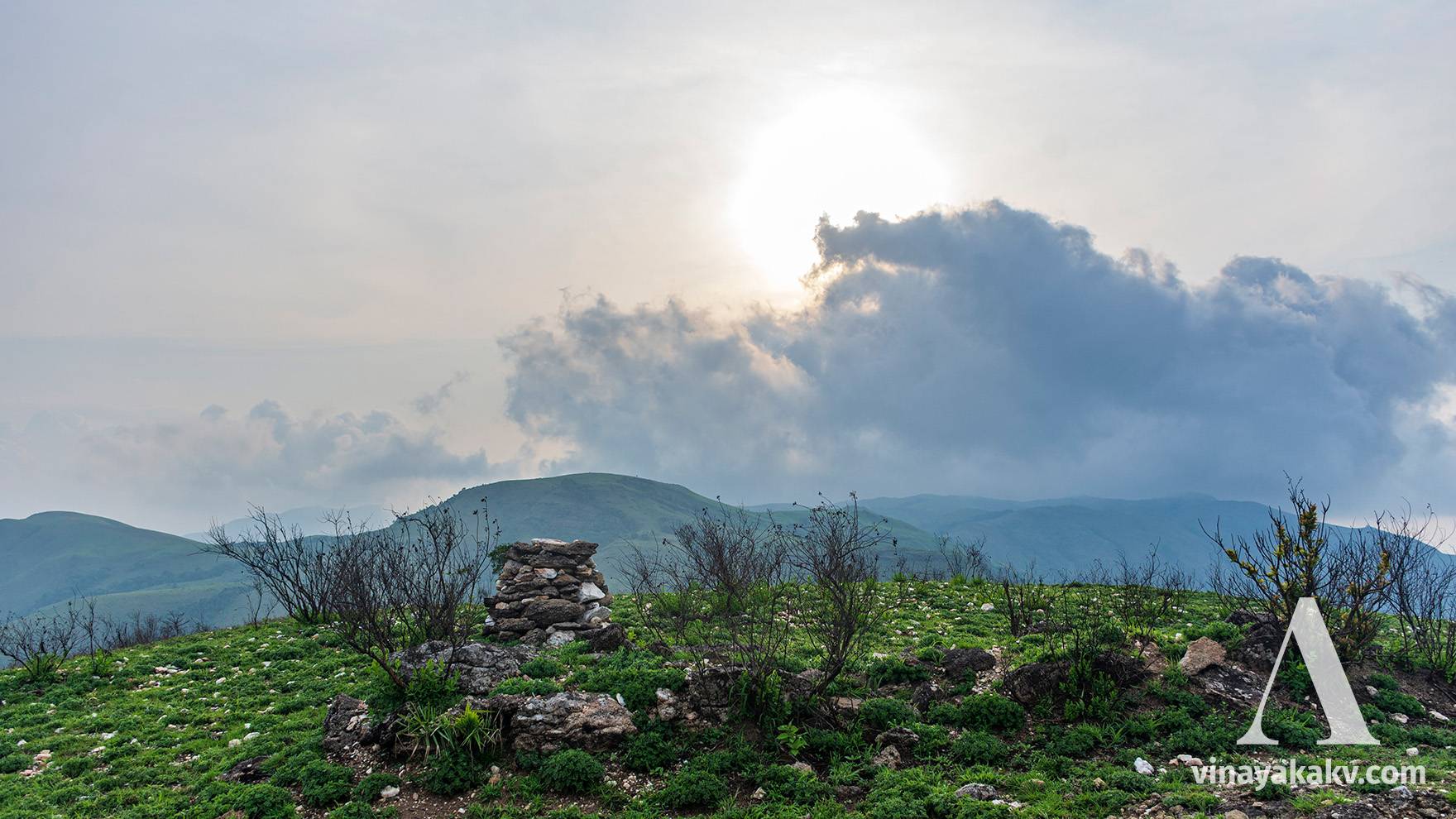 Clouds meandering over the Western Ghats