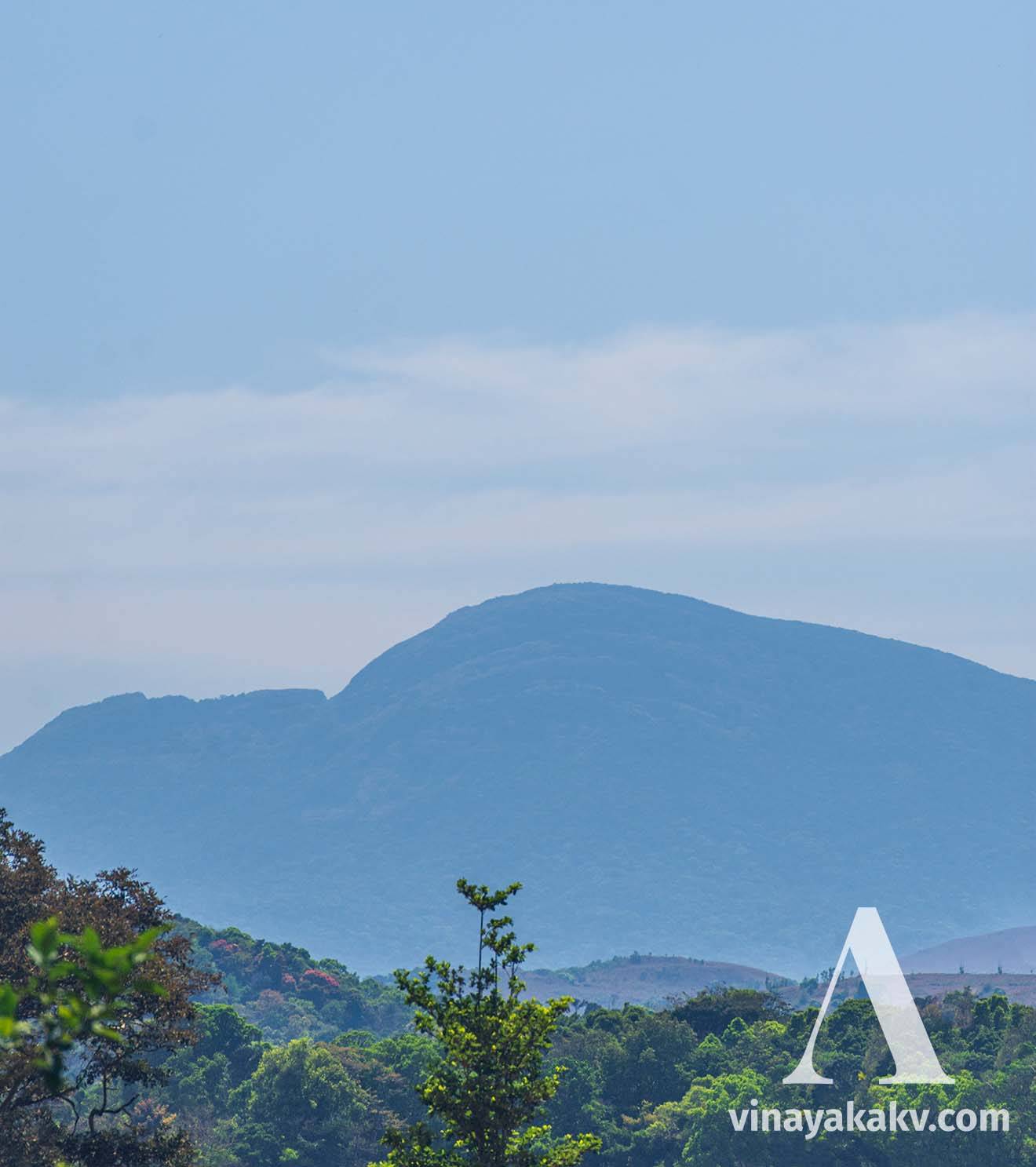 A view of _Kumaraparvata_, as seen near its base.